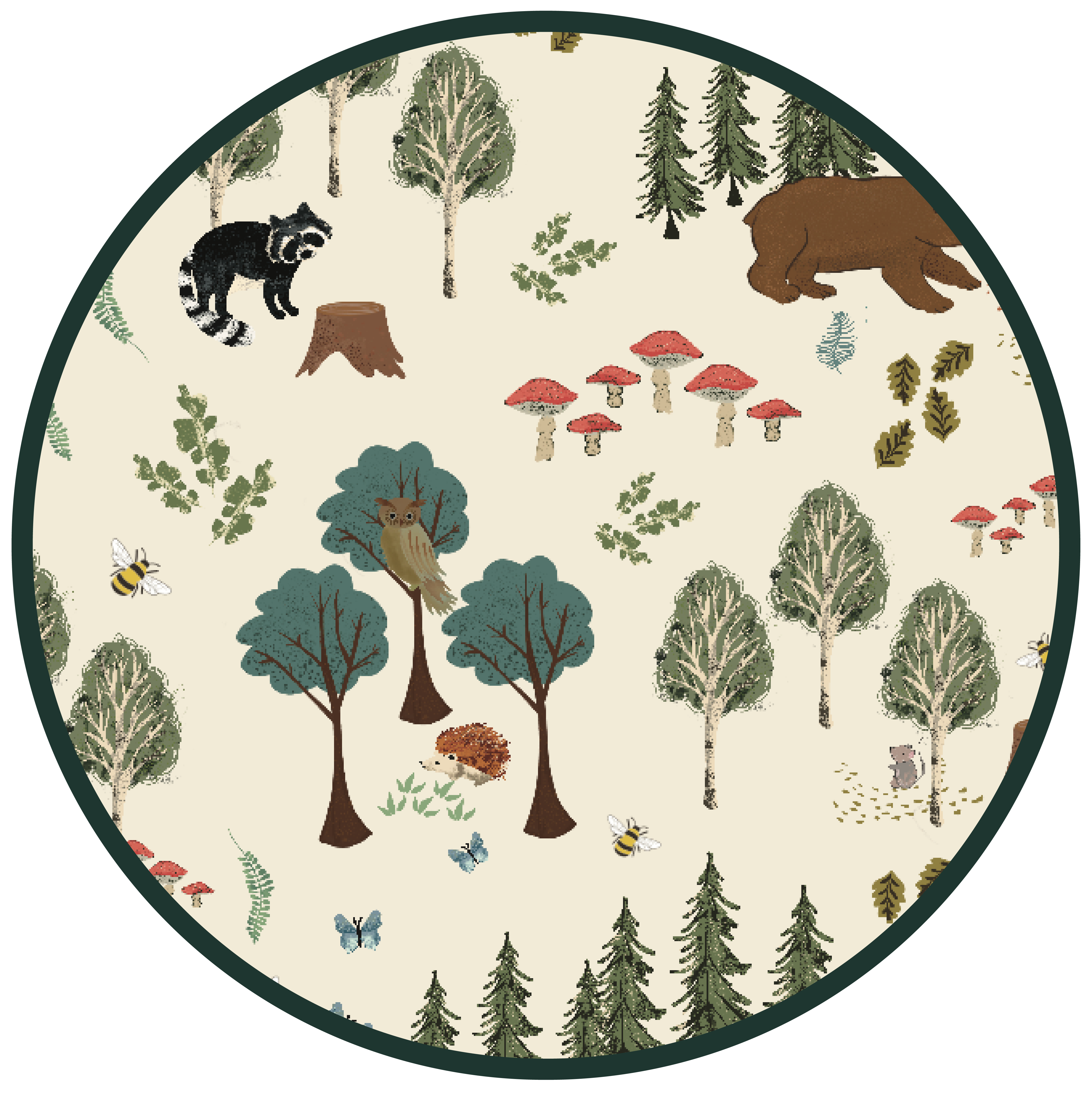 Green Multi In the Woods Bamboo Convertible Baby Pajamas for wholesale on Faire4