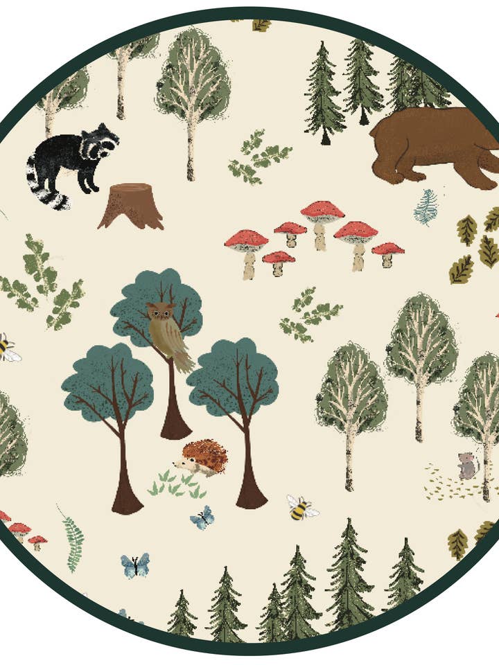 Green Multi In the Woods Bamboo Convertible Baby Pajamas for wholesale on Faire4