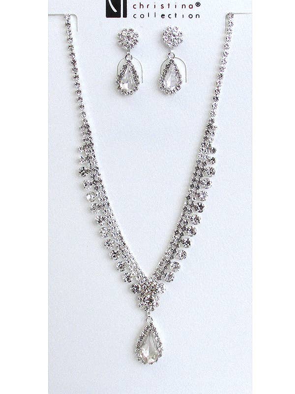 ( N186 ) RHINESTONE NECKLACE SET for wholesale by Jewelry Max