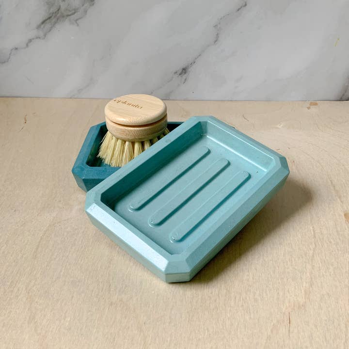 Left Corner Goods - Wholesale Bath Soap Dish - Concrete Industrial Soap Dish3