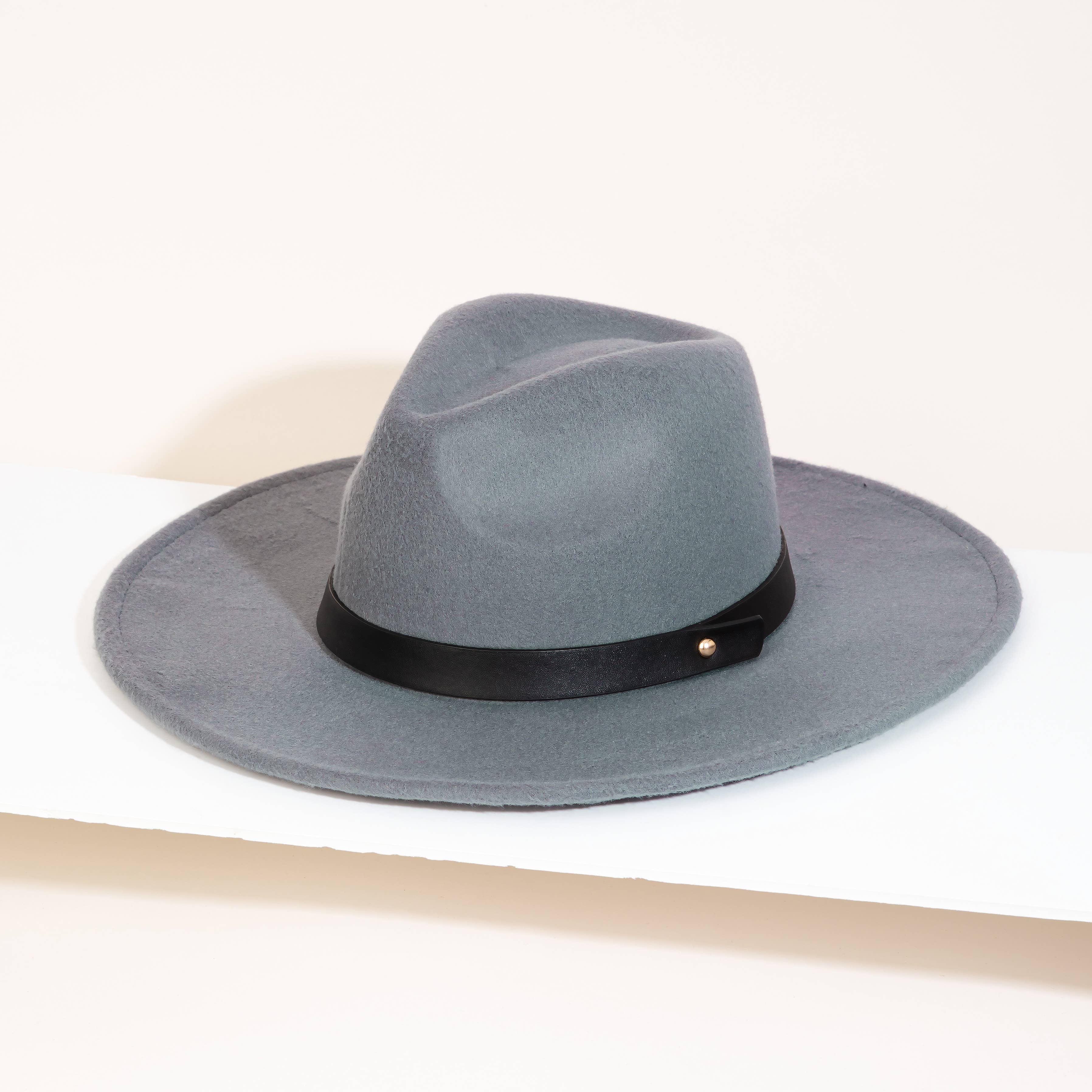 Collections by Fame Accessories - Wholesale Fedora - Women's - Leather Strap Fedora Hat2