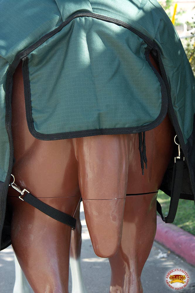 HILASON 1200D Winter Waterproof Poly Horse Blanket Belly Wrap Green | Turnout Blankets for Horses for wholesale on Faire7
