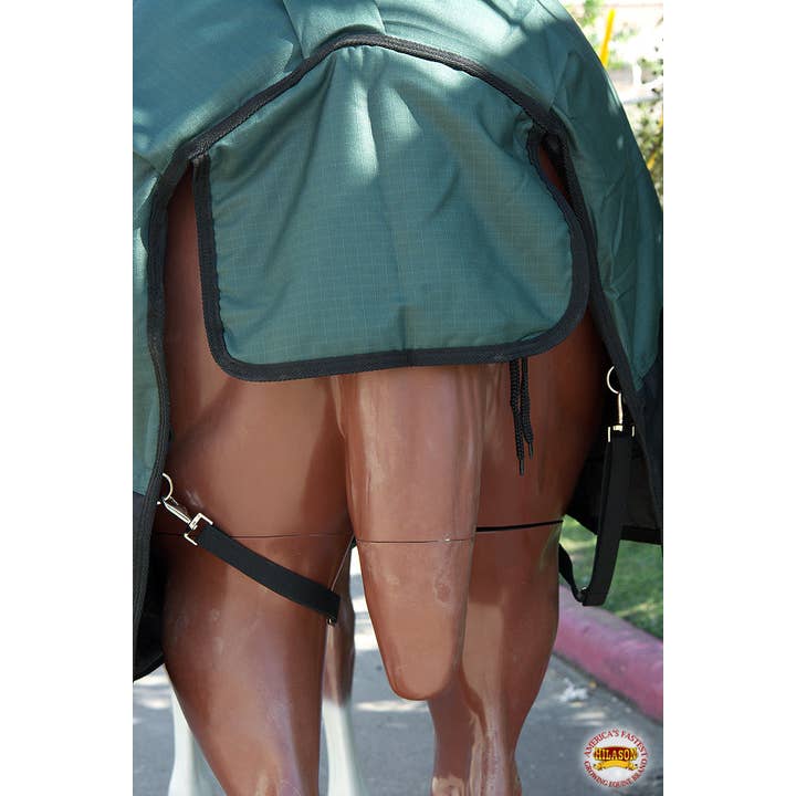 HILASON 1200D Winter Waterproof Poly Horse Blanket Belly Wrap Green | Turnout Blankets for Horses for wholesale on Faire7