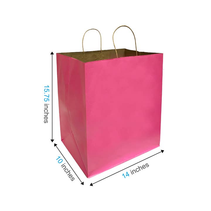 Kis Paper - Wholesale Gift Bag - Super Royal 14x10x15.75 inches Color Paper Bag Twist Handle2