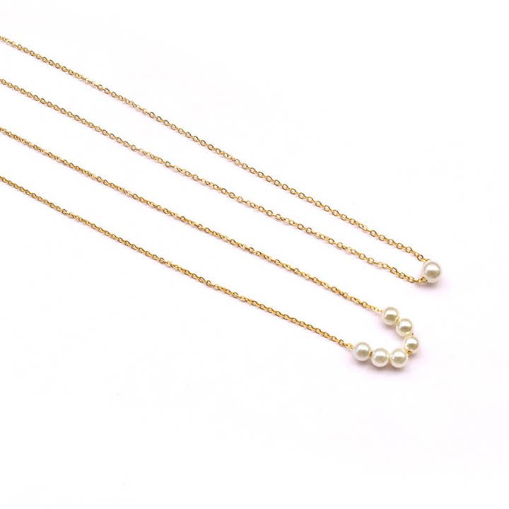 Gemcohub - Wholesale Pendant/charm necklace - 18K Gold Plated Imitation Pearl Pendant Necklace for Women2