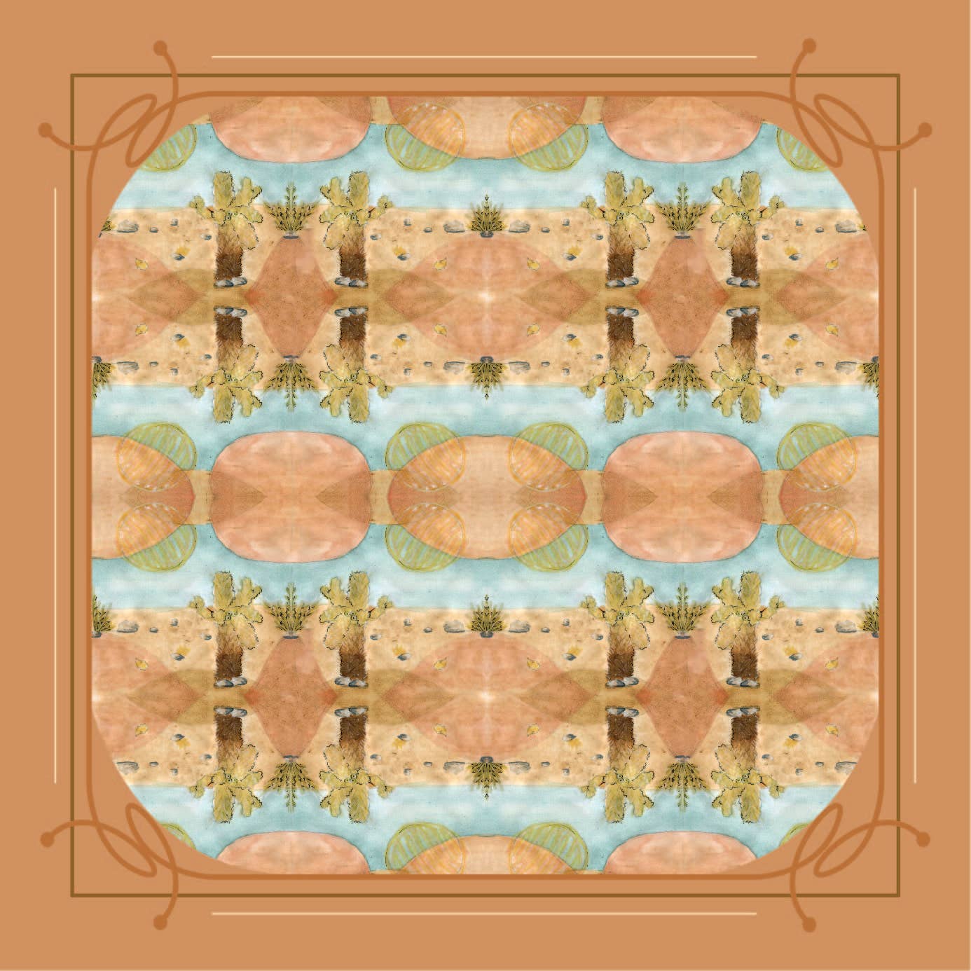 Adele by Adele Jackson - Wholesale Scarf - Women's - Cholla Cactus Scarf0