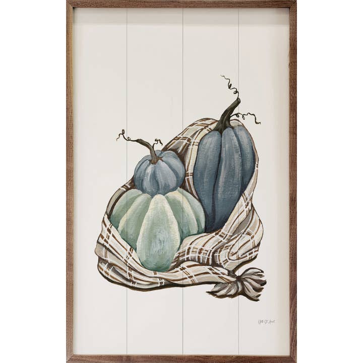 Harvest Cozy Pumpkins Blue I By Yvette St Amant for wholesale by Kendrick Home