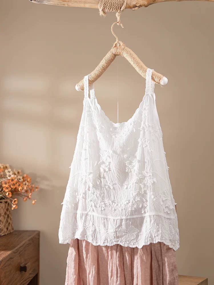 Hope & Sunshine - Wholesale Camisole - Dames - Kanten Geborduurde Jacquard Camisole28