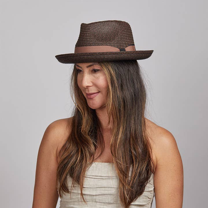 Zachte Stro Fedora Hoed - Stijl Coronado voor wholesale door American Hat Makers
