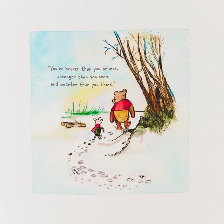 Winnie the Pooh Quote Playsilk for wholesale by Sarah’s Silks