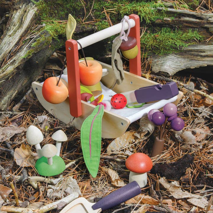 Tender Leaf Toys - Vente Lot de jouets – enfant - Trug de cueillette en bois sauvage8