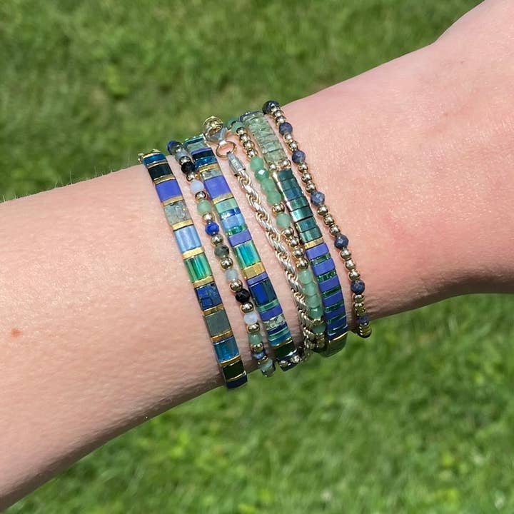 Myliu New York - Wholesale Beaded Bracelet - Alma Tila Beaded Bracelet Stack 1