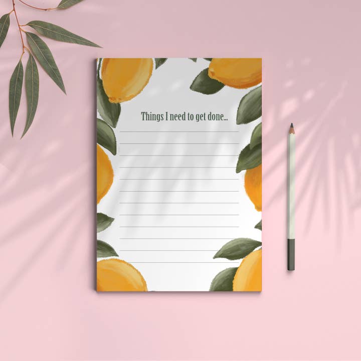 Luksus notesblok, Citroner til at gøre notesblok, morgenrutine for engroshandel hos Gabriela Dachin