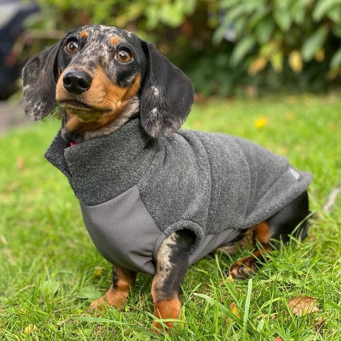 Doghouse – Engroshandel Sweater - Hund – Dachshund fleecetrøje med vandtæt mavepanel3