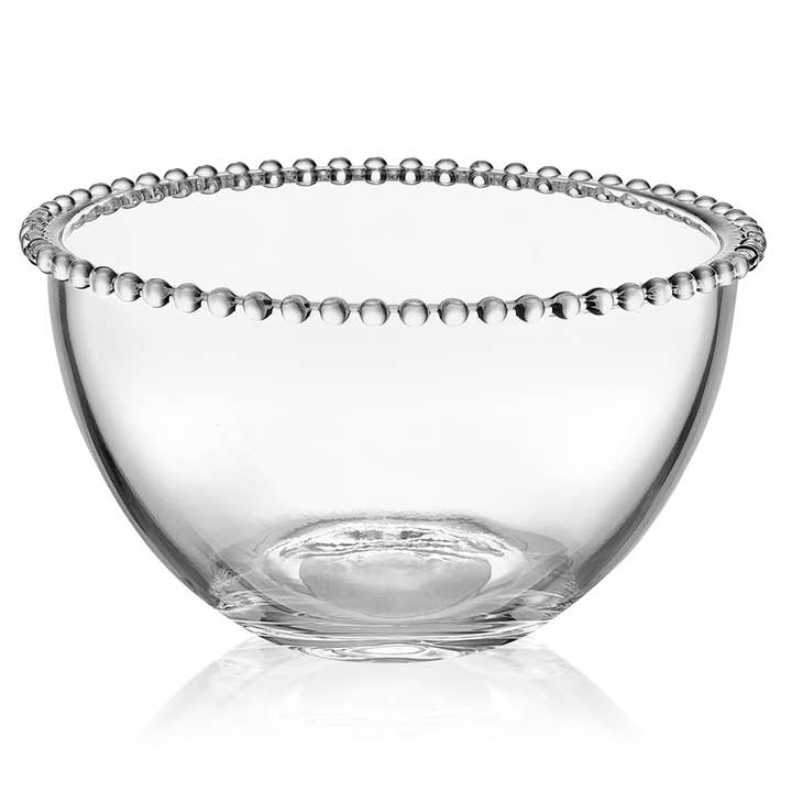 Fitz & Floyd Beaded 8.25IN Glass Bowl Brown Bx Pkg for wholesale by Fitz and Floyd® Mikasa® Pfaltzgraff®