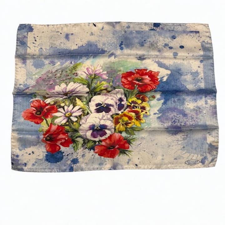 Zuiver Italiaanse zijden vierkante sjaal "AZS2" voor wholesale door Elegant Italian