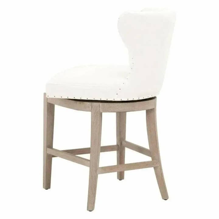 LOOMLAN - Wholesale Stool - Milton Swivel Counter Stool LiveSmart White5