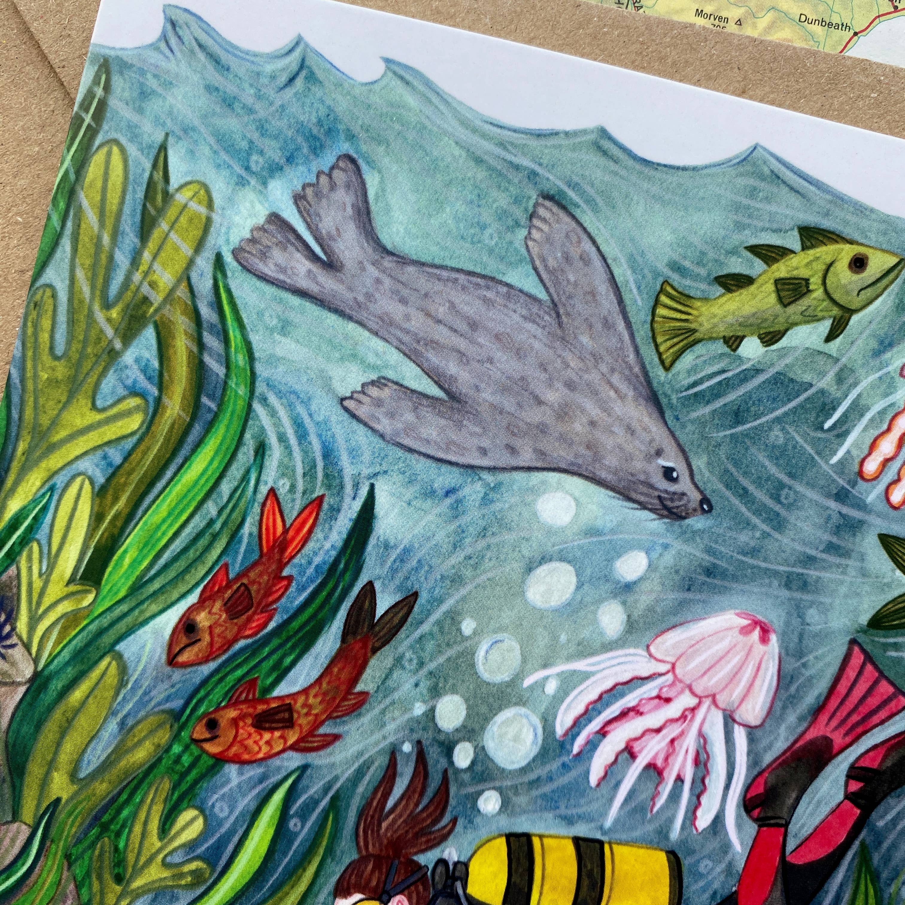 Samantha Dolan - Wholesale Everyday Greeting Card - Scuba Adventure Greeting Card 2