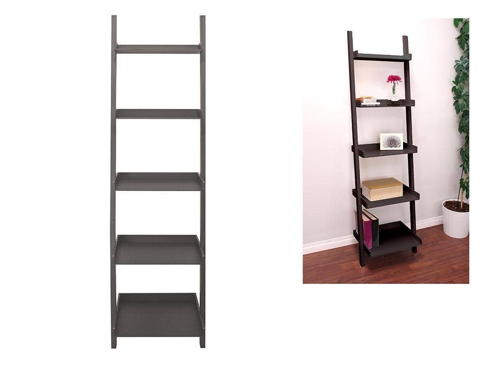Kiera Grace - Wholesale Free Standing Shelf - Kiera Grace Providence Hadfield 5 Tier Ladder Leaning Shelf8