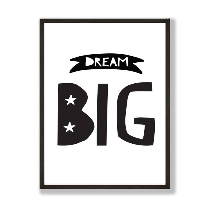 Dream Big Kinder-Print für den Großhandel von Word Up Creative