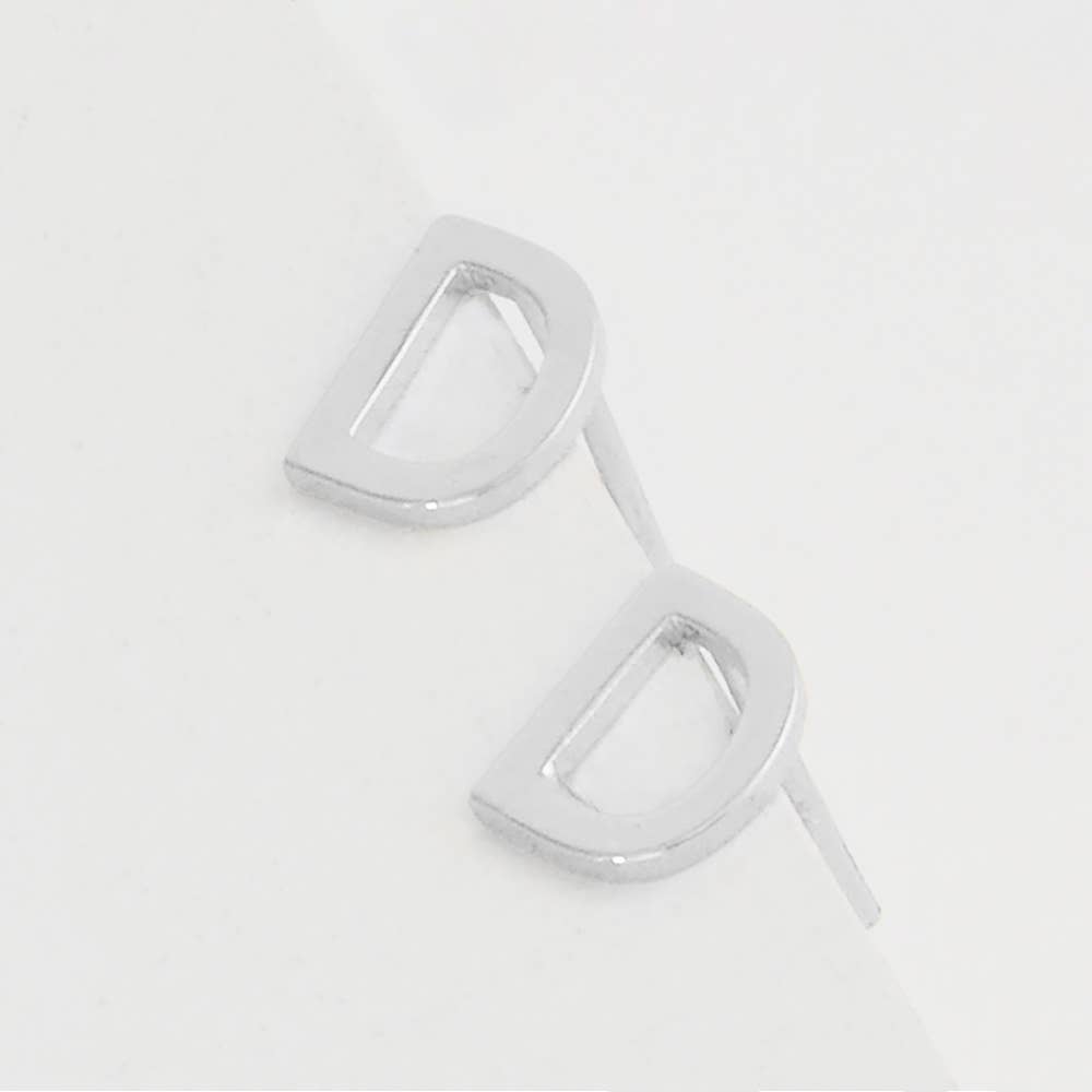 Sensibling Corp. - Wholesale Stud/Post Earrings - Gold Dipped Metal Initial Monogram Stud Earrings78