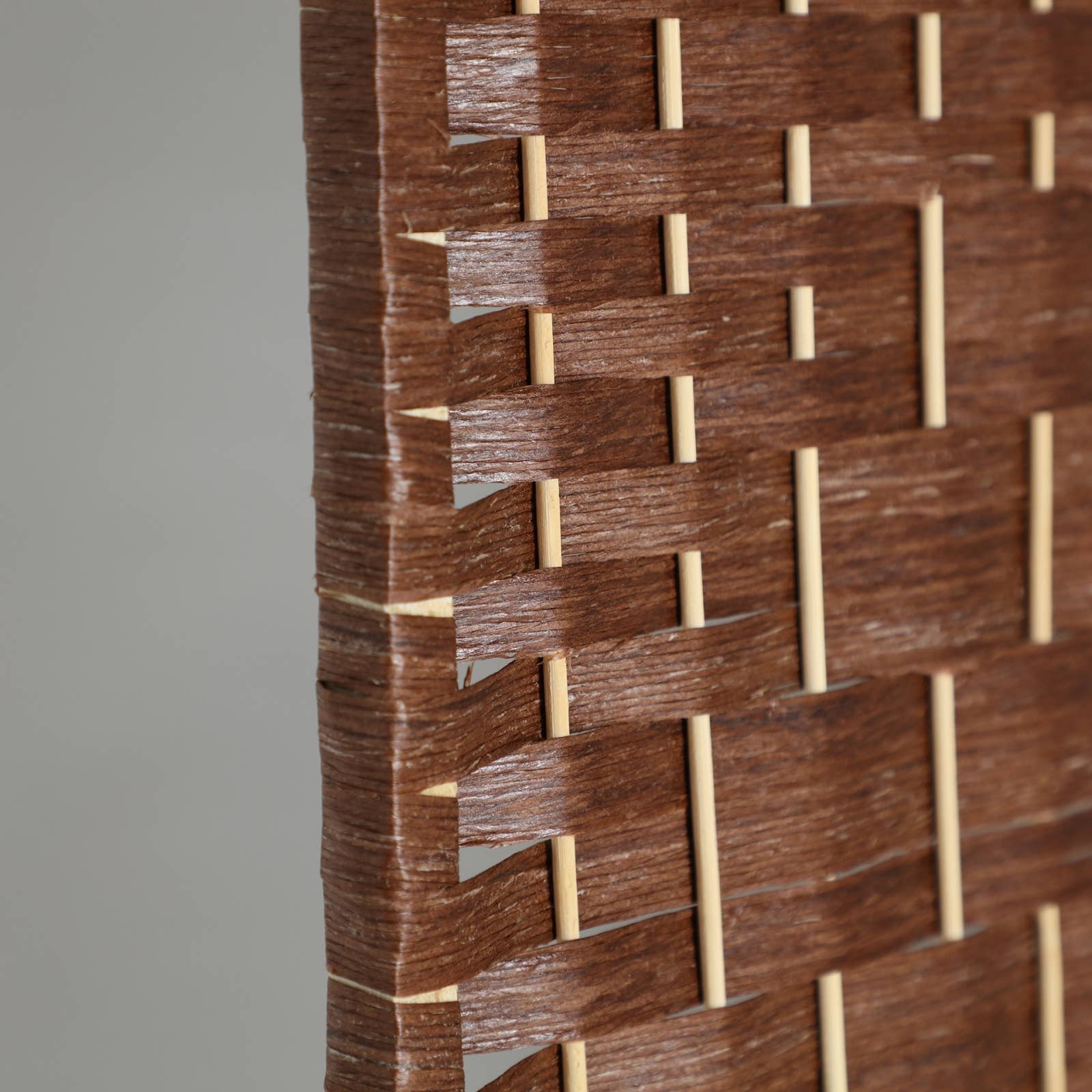 B&B – Engroshandel Bordpynt – Rumdeler i kurveflet, brun, 100 x 2 x 180 cm2