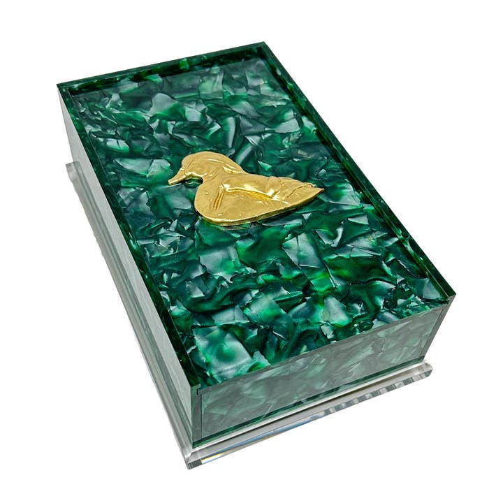 Wood Duck Guest Towel Box for wholesale by Southern Tribute