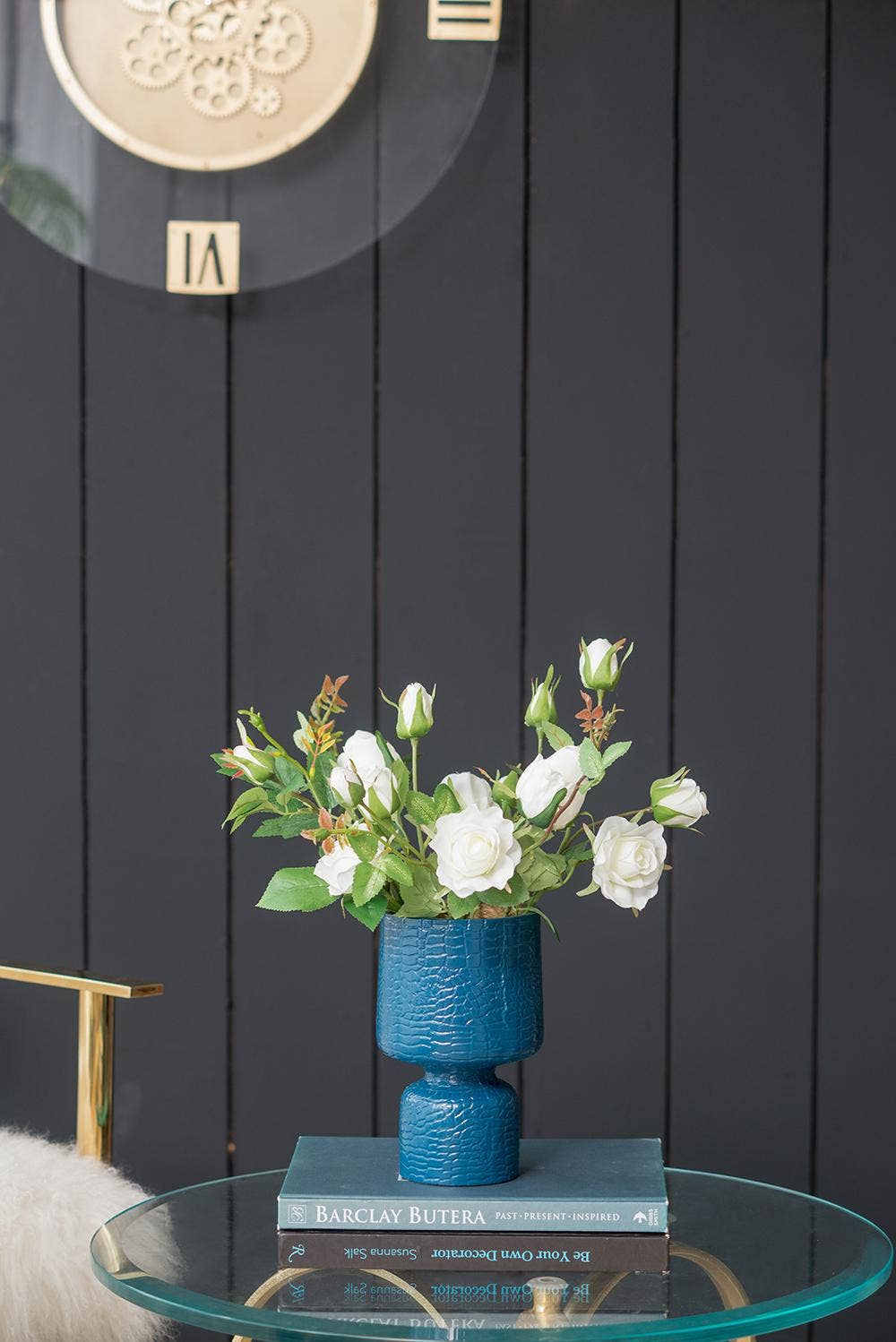 A&B Home Group Inc. - Wholesale Artificial Plant - 6.5x3.5x25"H Rose Spray - White8