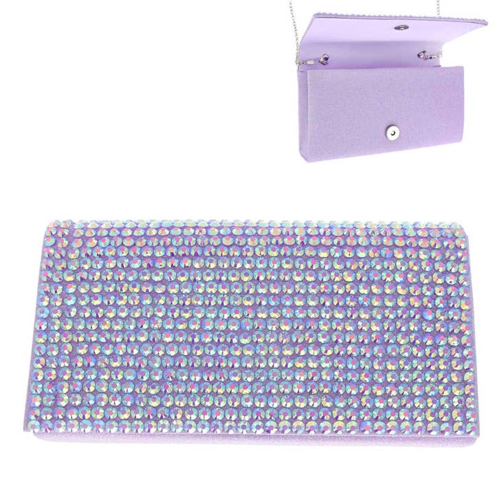 SP Sophia Collection - Wholesale Clutch Bag - Women's - Bling Rhinestone Evening Clutch Purse