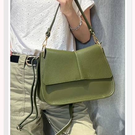 Z et Z - Wholesale Shoulder Bag - Women's - Grained leather shoulder bag C0377