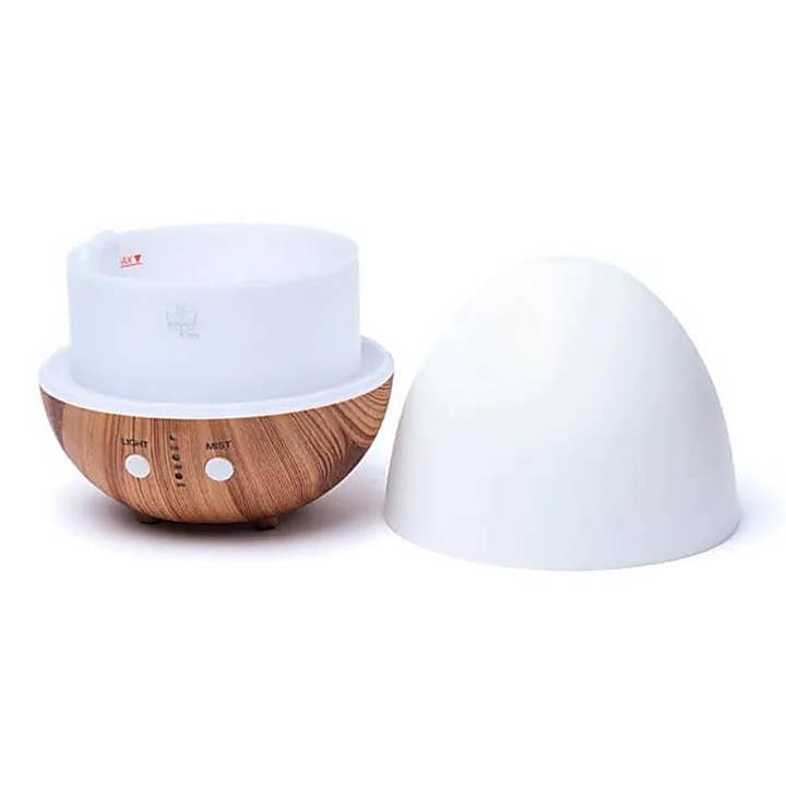La Boîte à Cailloux - Vendita all'ingrosso Diffusore elettronico - Diffusore di aromi e oli essenziali ovale bianco naturale USB