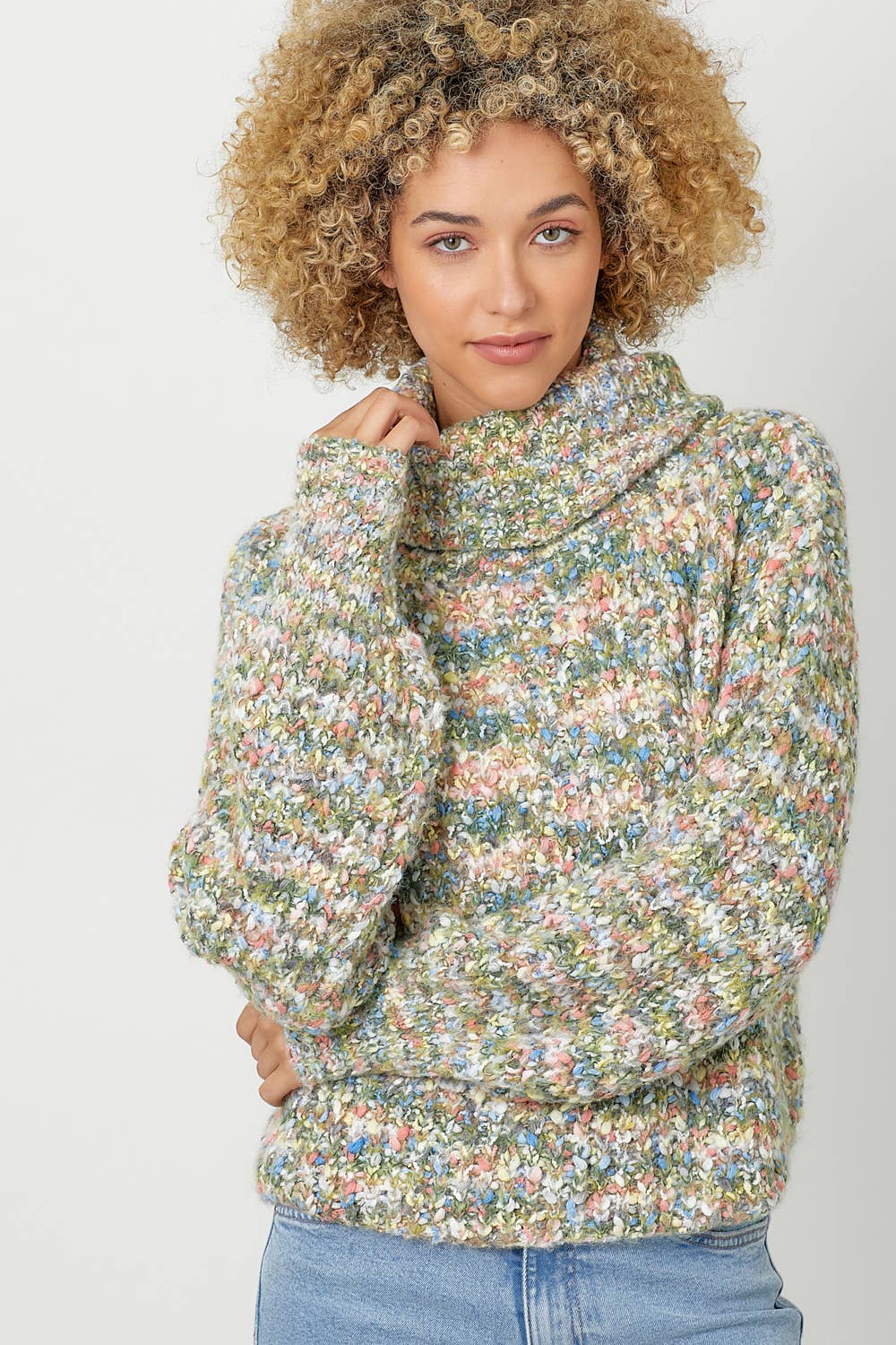 Mystree – wholesale Knitted jumper – Women′s – 60795 Turtle Neck Cropped Sweater 20