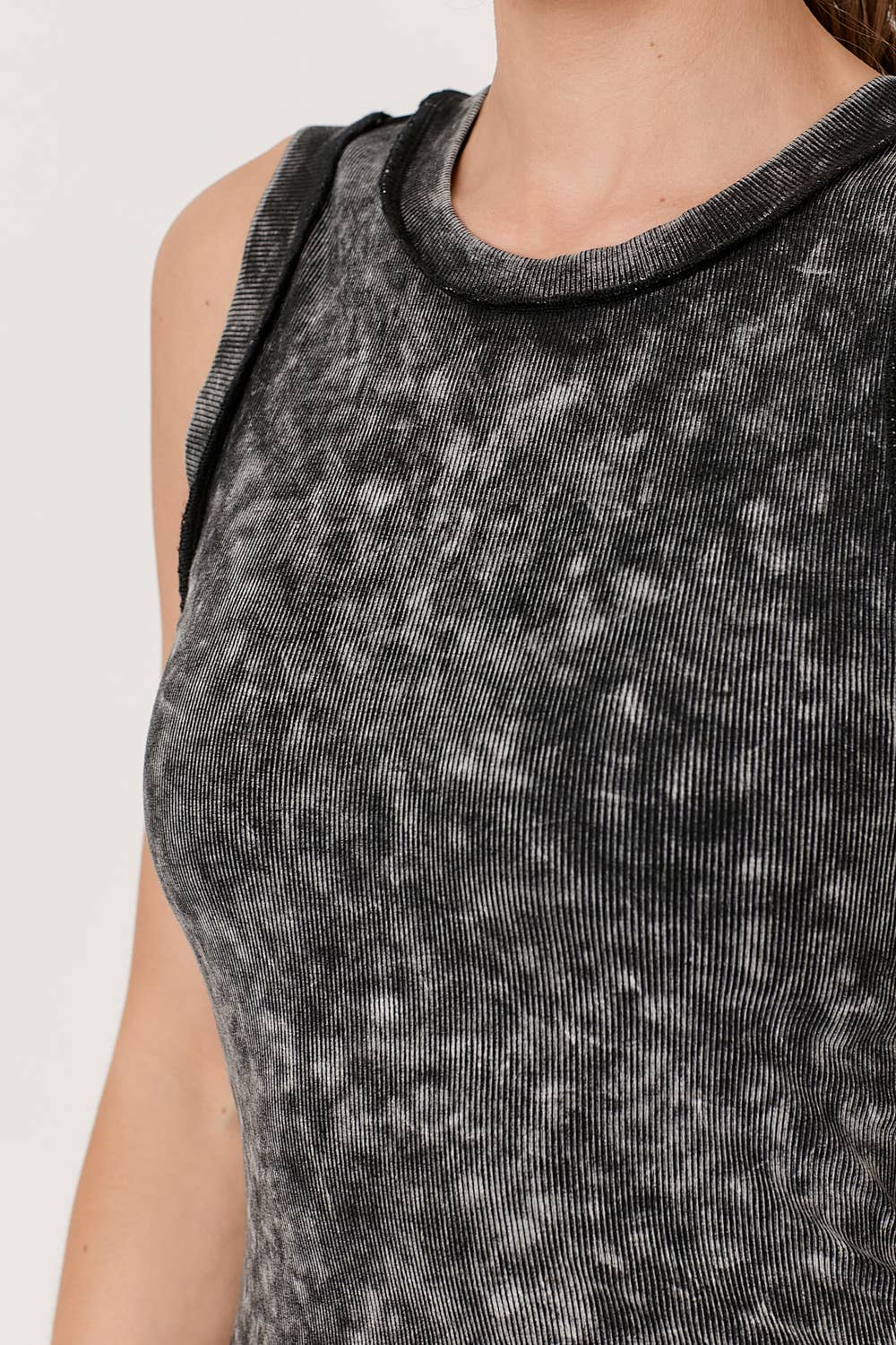 Mystree - Wholesale Tank Top - Women's - 60556 Exposed Seaming Ribbed Tank70