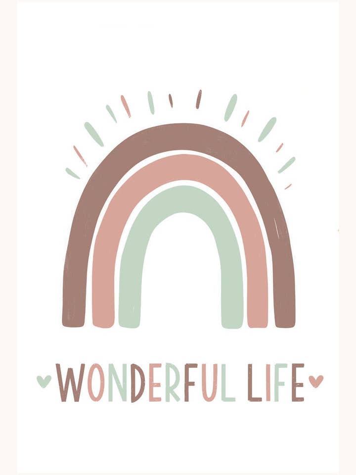 Wonderful life (+4 kleuren) - Kinderkamer poster voor wholesale door MokaMouse
