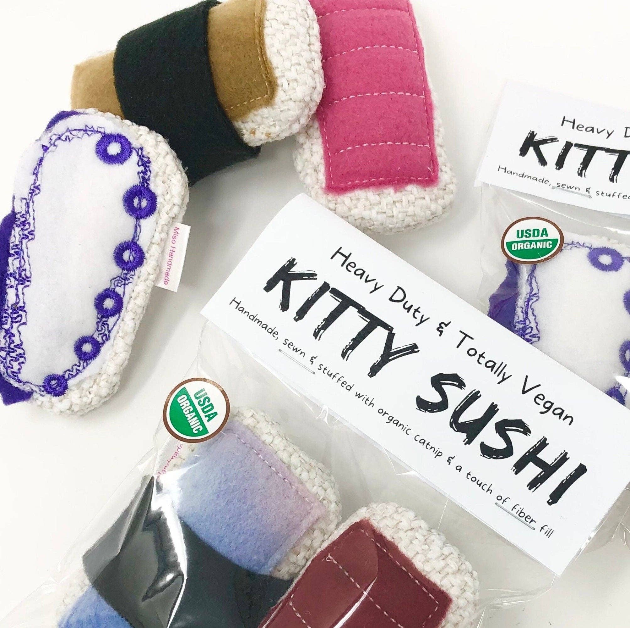 Miso Handmade - Vendita all'ingrosso Giocattolo - Gatti - Set di 2 sushi per gatti al catnip e vendita sfusa4
