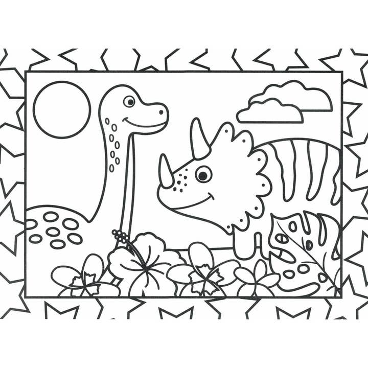 EDC Publishing - Wholesale Coloring Book - Kids & Baby - Stained Glass Coloring: Dinosaurs