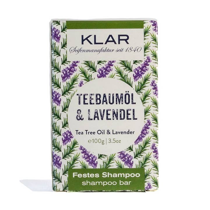 Clar's vaste shampoo, theeboomolie, lavendel, 100 g (tegen roos) voor wholesale door Seifen-Shop