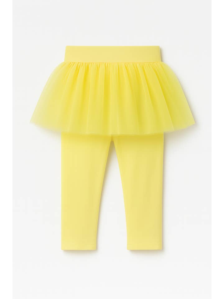 Fennco Styles - Wholesale Top & Leggings Set - Kids - Yellow Toddler Girl Tutu Legging Pants 1