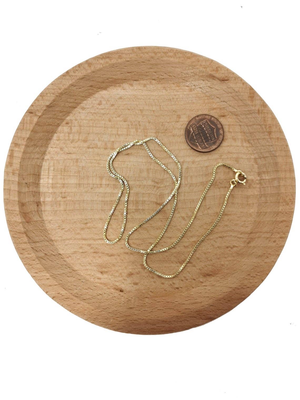 Vesa Jewels - Venta al por mayor Collares de cadenas y eslabones - Collar de cadena de caja de oro amarillo fino y fino de 14 quilates de 8 mm, collar de 16 a 30 pies para hombre y mujer, unisex, adolescente, collar de cadena de caja de 14 quilates7