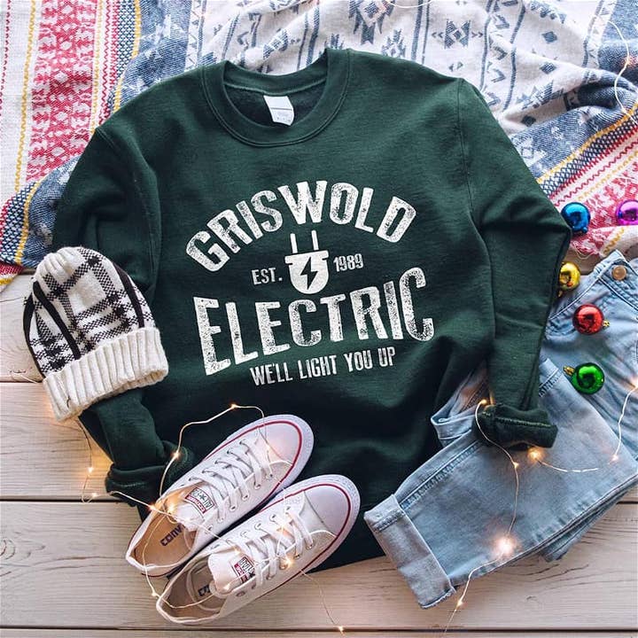Griswold Electric White Ink Sweatshirt for wholesale by The Red Rival Wholesale