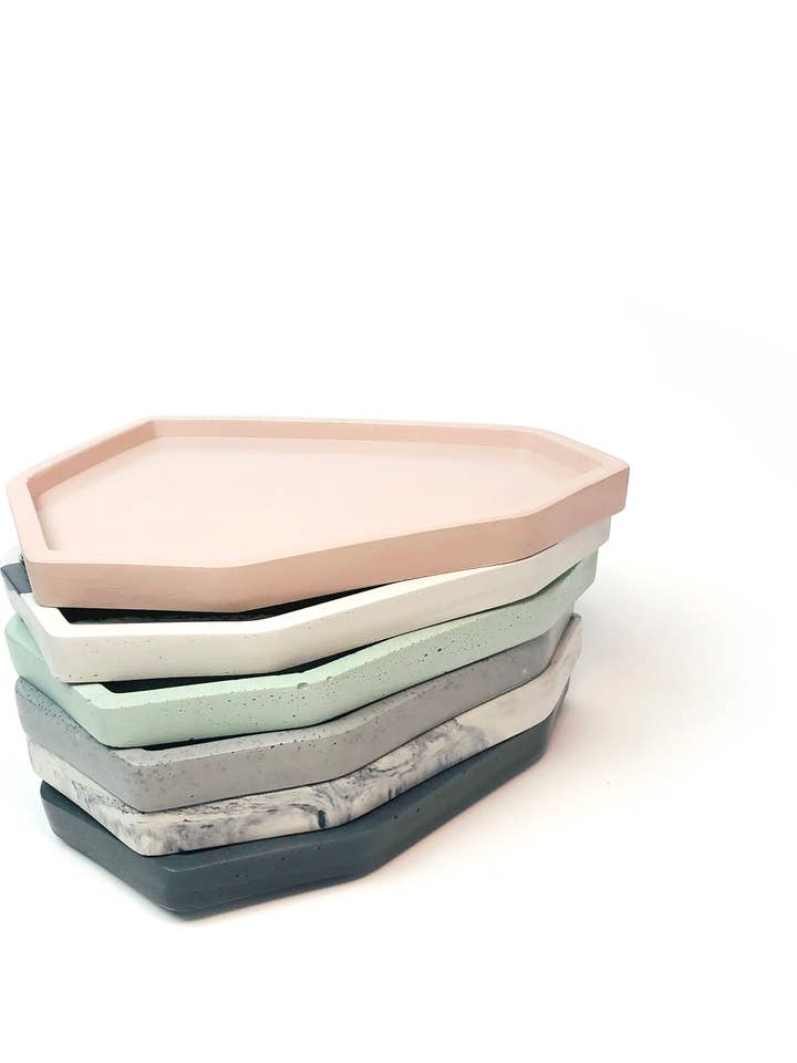 Medium Concrete Catch All Tray for wholesale by Known Goods Co.