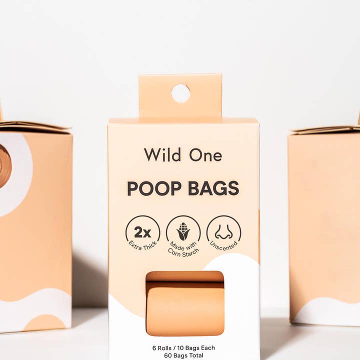 Wild One - Wholesale Pet Poop Bag - Eco Friendly Poop Bags - 6 Rolls (60 bags)