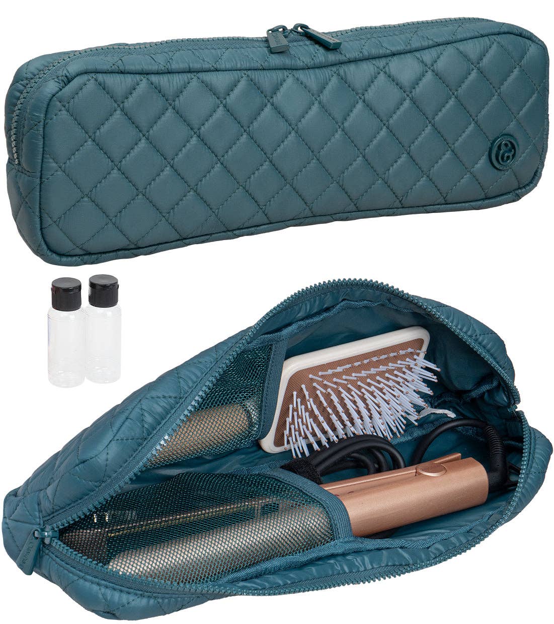 Magid - Wholesale Makeup/Cosmetic Bag - Joan & David Diamond Quilted Hair Tool Zippered Travel Case4
