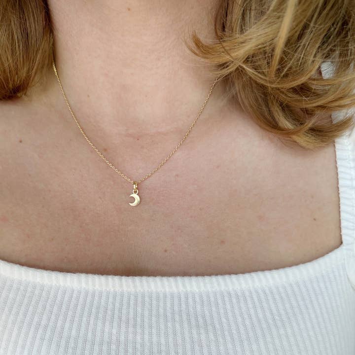 GoldFi - Wholesale Individual Charm/Pendant - Mini Crescent Moon Charm1