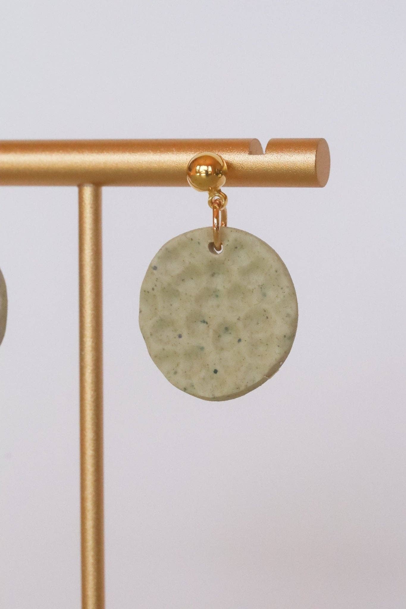 Rainbow's Clay - Wholesale Dangle Earrings - Hammered Circle5