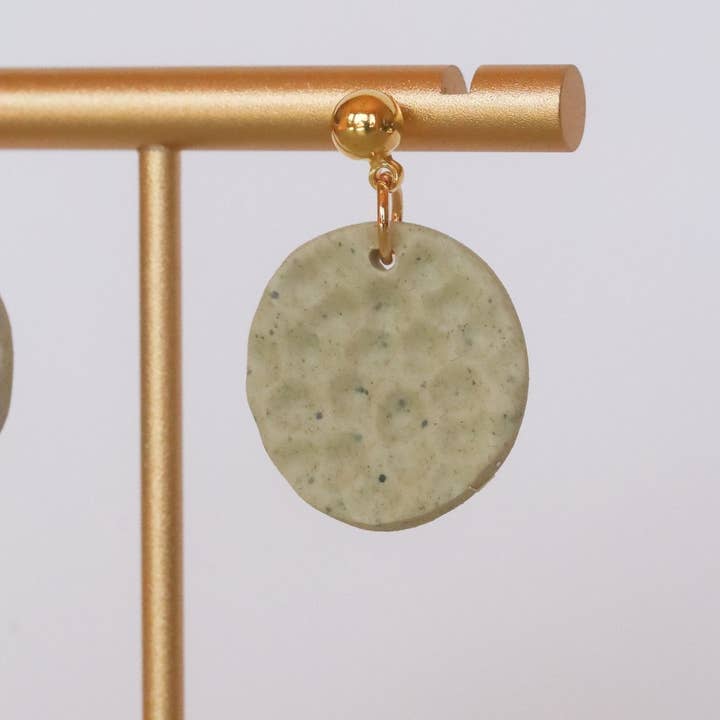Rainbow's Clay - Wholesale Dangle Earrings - Hammered Circle5