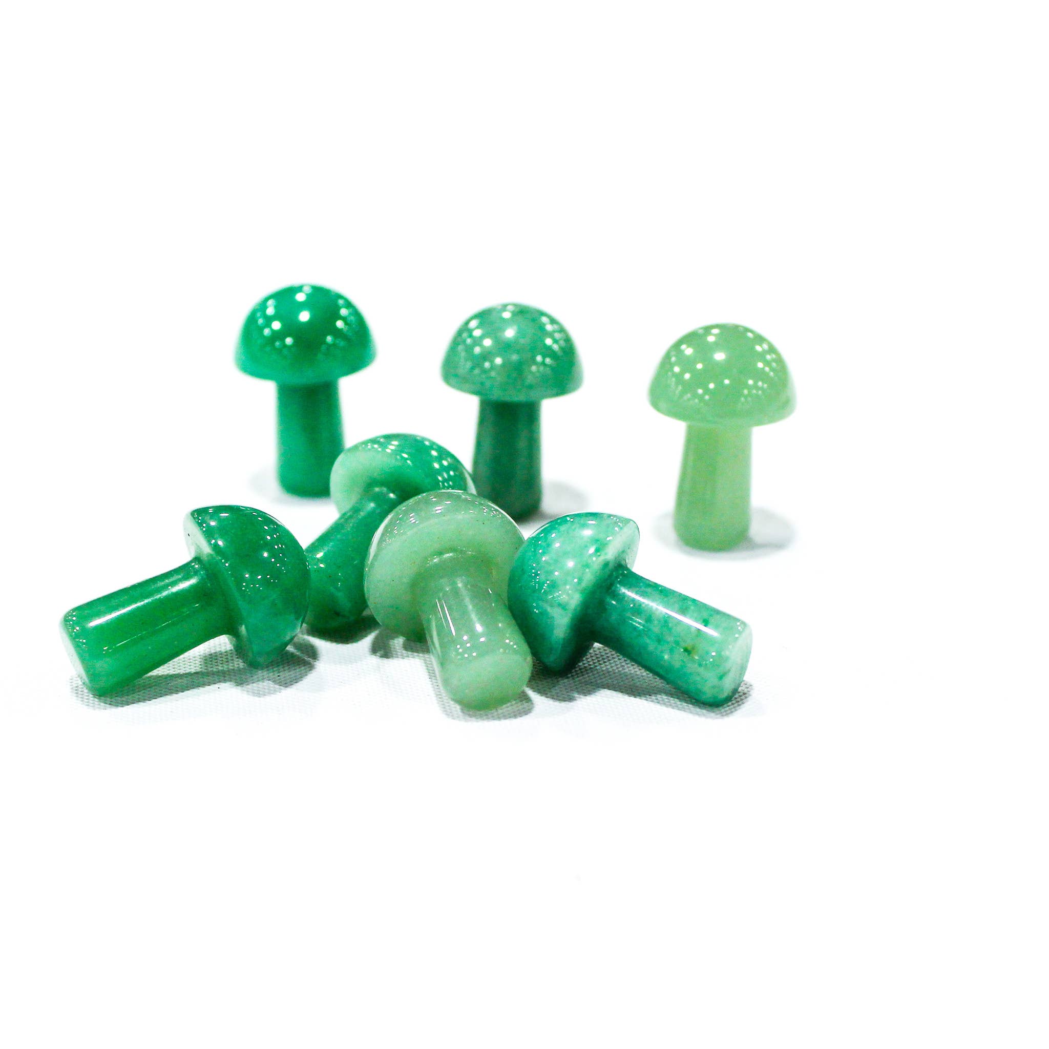 Quasar Gems USA - Vente Pierre et cristal de spiritualité - Mini champignons en pierres précieuses assorties6