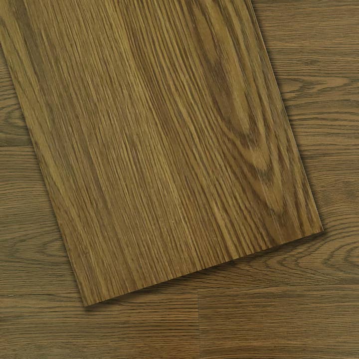 Luxury Vinyl Plank Flooring - DIY Floor Tiles Peel and Stick Waterproof - Self Adhesive Floor Planks - 36 in X 6 in, Brown for wholesale by Dundee Deco
