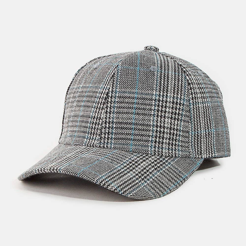 Collections by Fame Accessories - Wholesale Baseball Cap - Women's - Glen Plaid Trucker Hat4