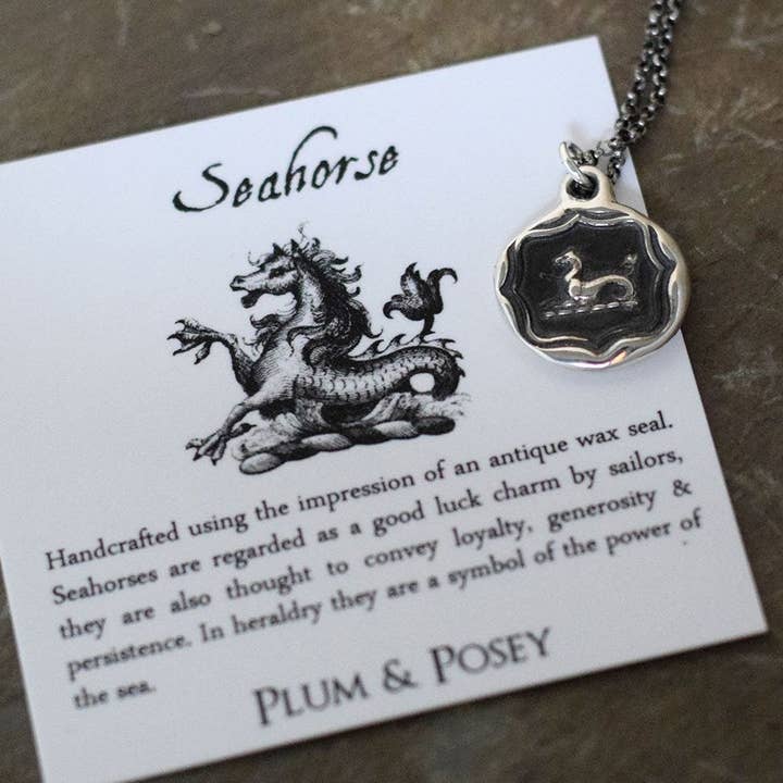 Plum and Posey - Wholesale Pendant/Charm Necklace - Seahorse Necklace